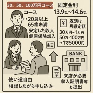 川崎信用金庫カードローン　4コマ漫画