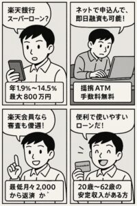 楽天銀行カードローン　審査基準